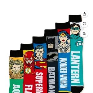 DC Comics Superhero Men's Socks - Multicolor